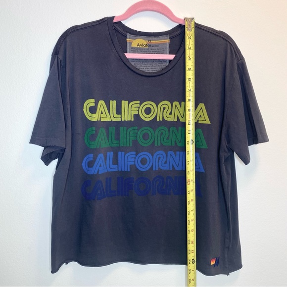 AVIATOR NATION gray California tee RARE - Picture 11 of 16